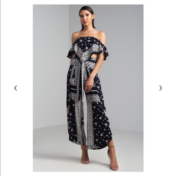 AKIRA Pants - Akira Navy Small Bandana Set